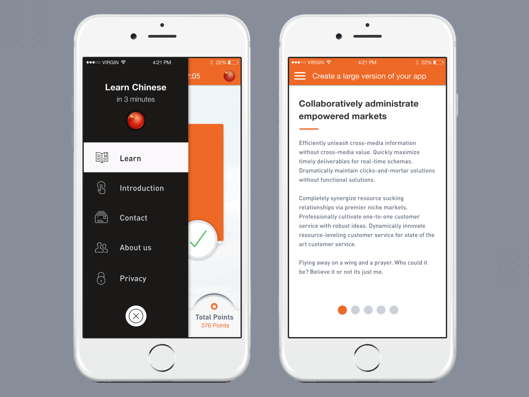 iPhone Mobile App Design for Learning Language