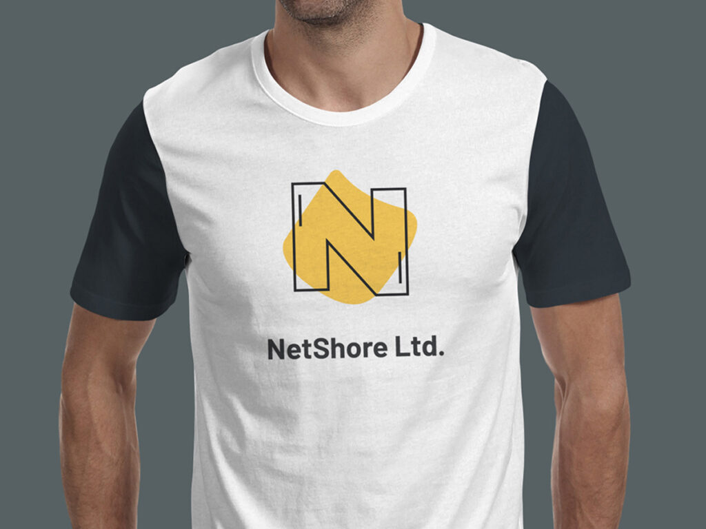 Brand design for Netshore IT firm starting with letter N