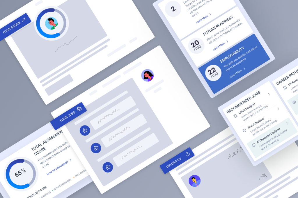 SkilledScore Dashboard design