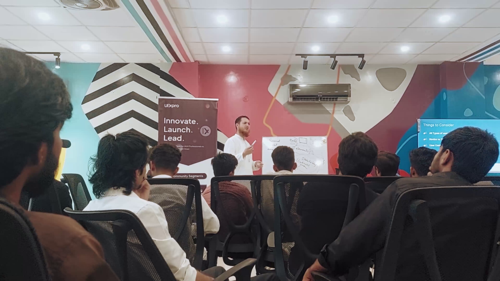 brainstorming session about ux design